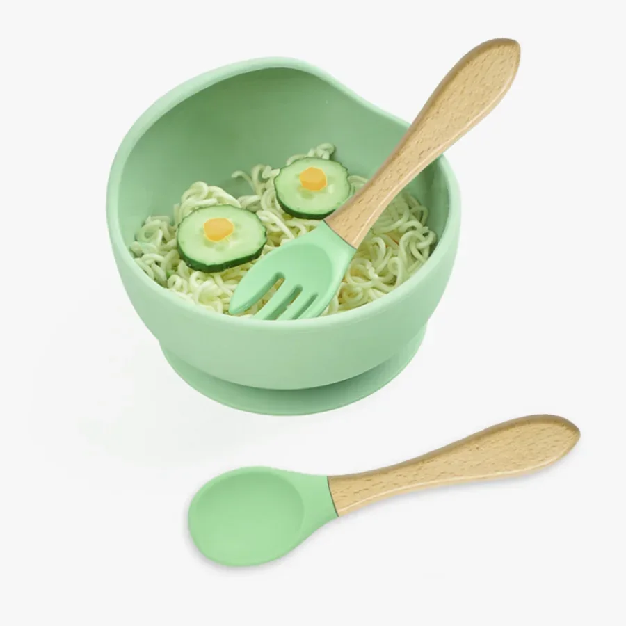 Worry-free Bowl with Suction + Spoon