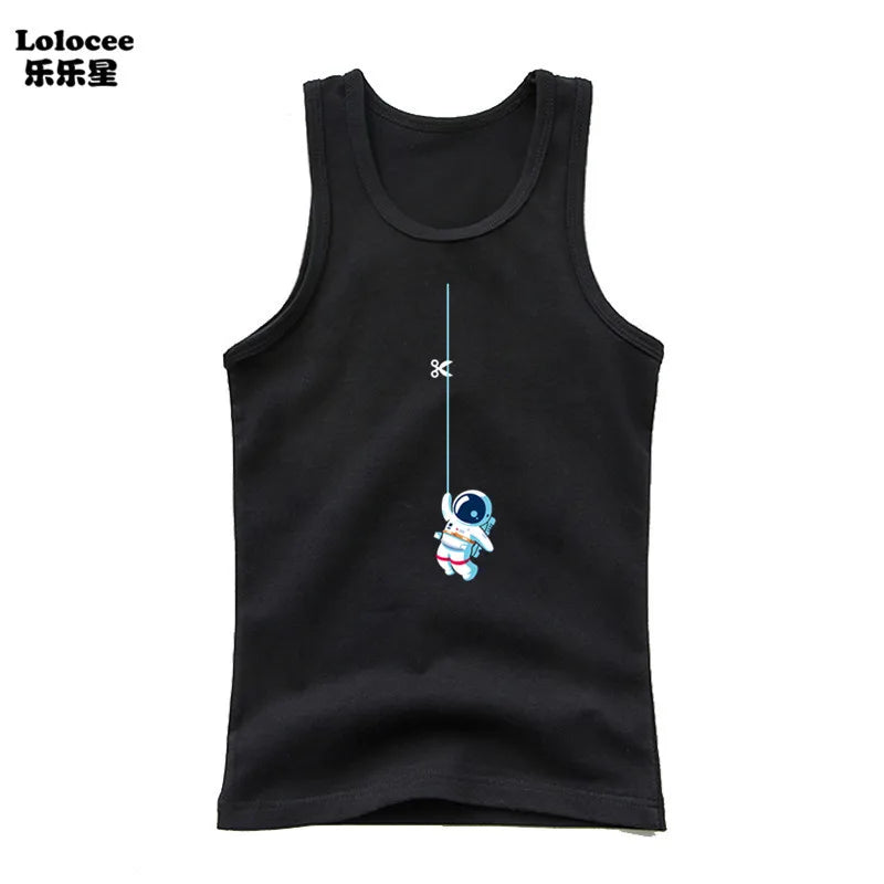 Stylish Kids Cotton Sleeveless T-Shirt – 4-Pack Summer Set