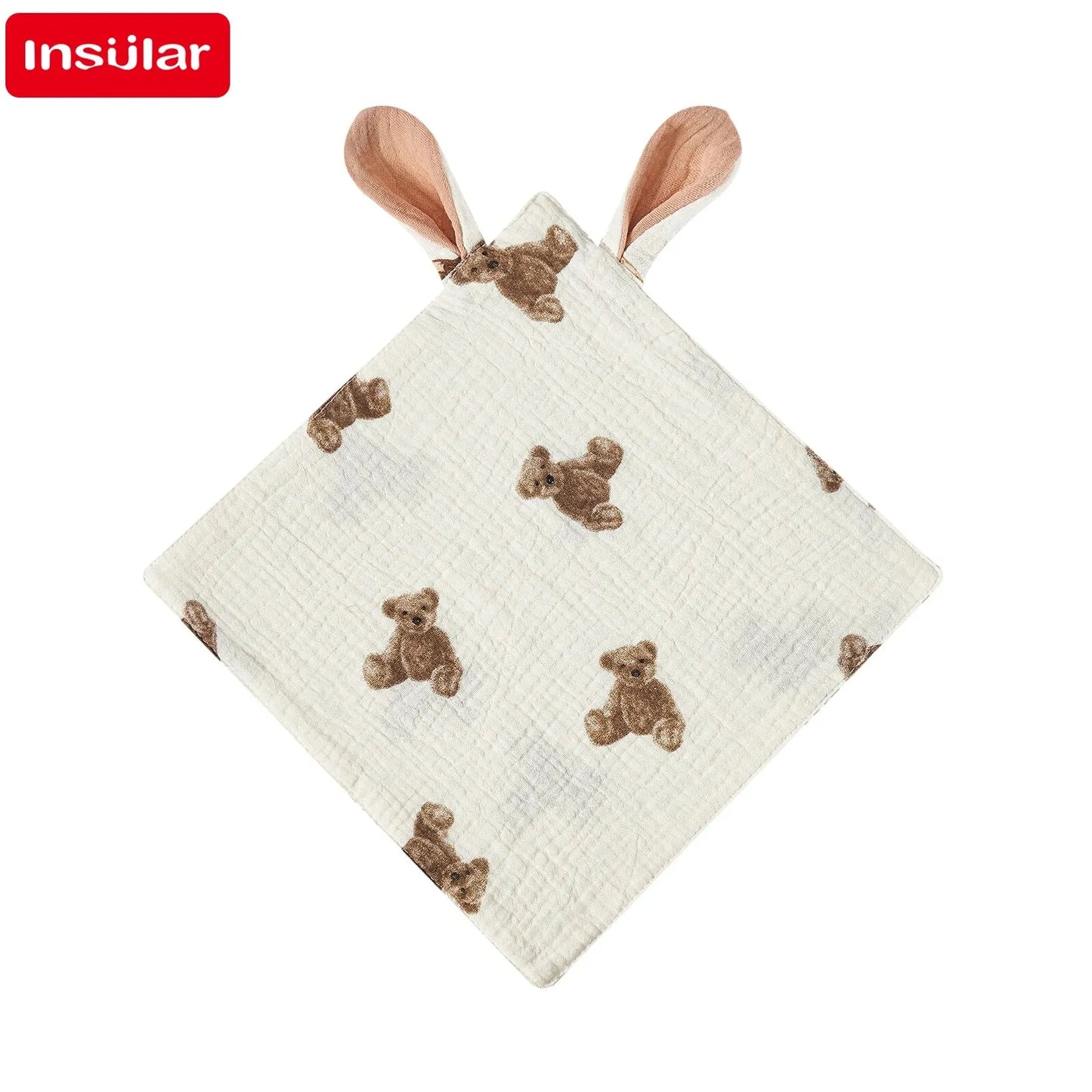 Baby Saliva Towels Cartoon Print Muslin Hand Face Wipes Newborn Bib Kids Handkerchief Toddler Soft Washcloth Burp Cloth