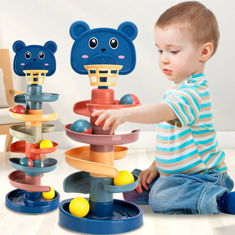 Track Rolling Ball Tower Toy