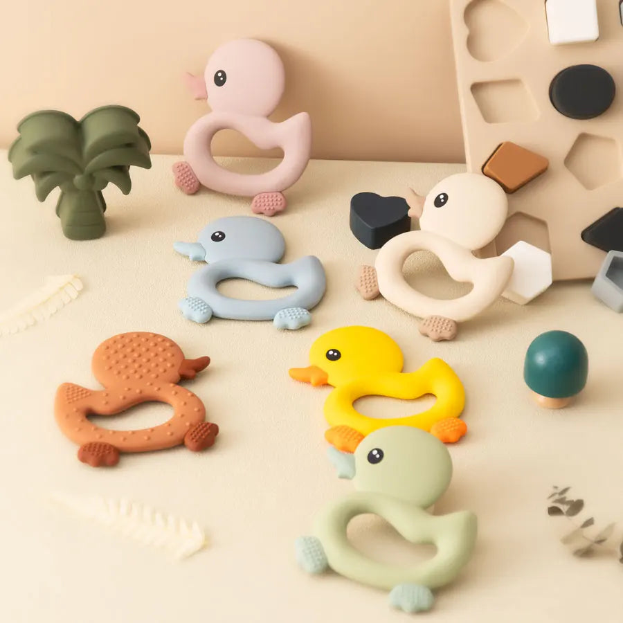 Soft Silicone Baby Teether (Duck)