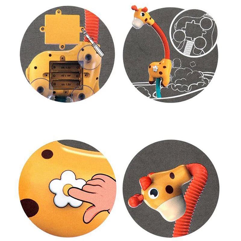 Giraffe Water Sprayer Electric Bath Toy for Kids