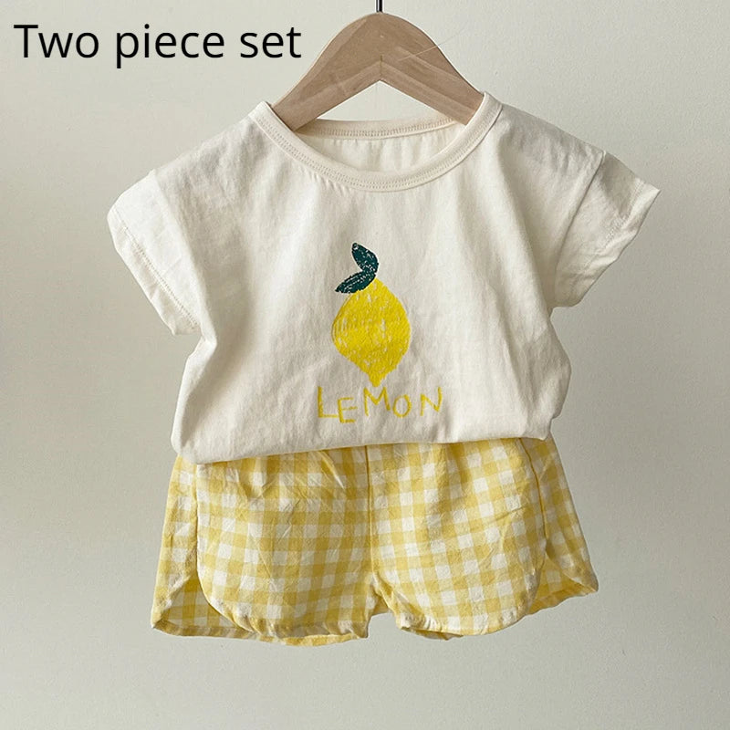 Baby Fruit Outfit Set – Fun & Comfy 2 Piece Summer Wear