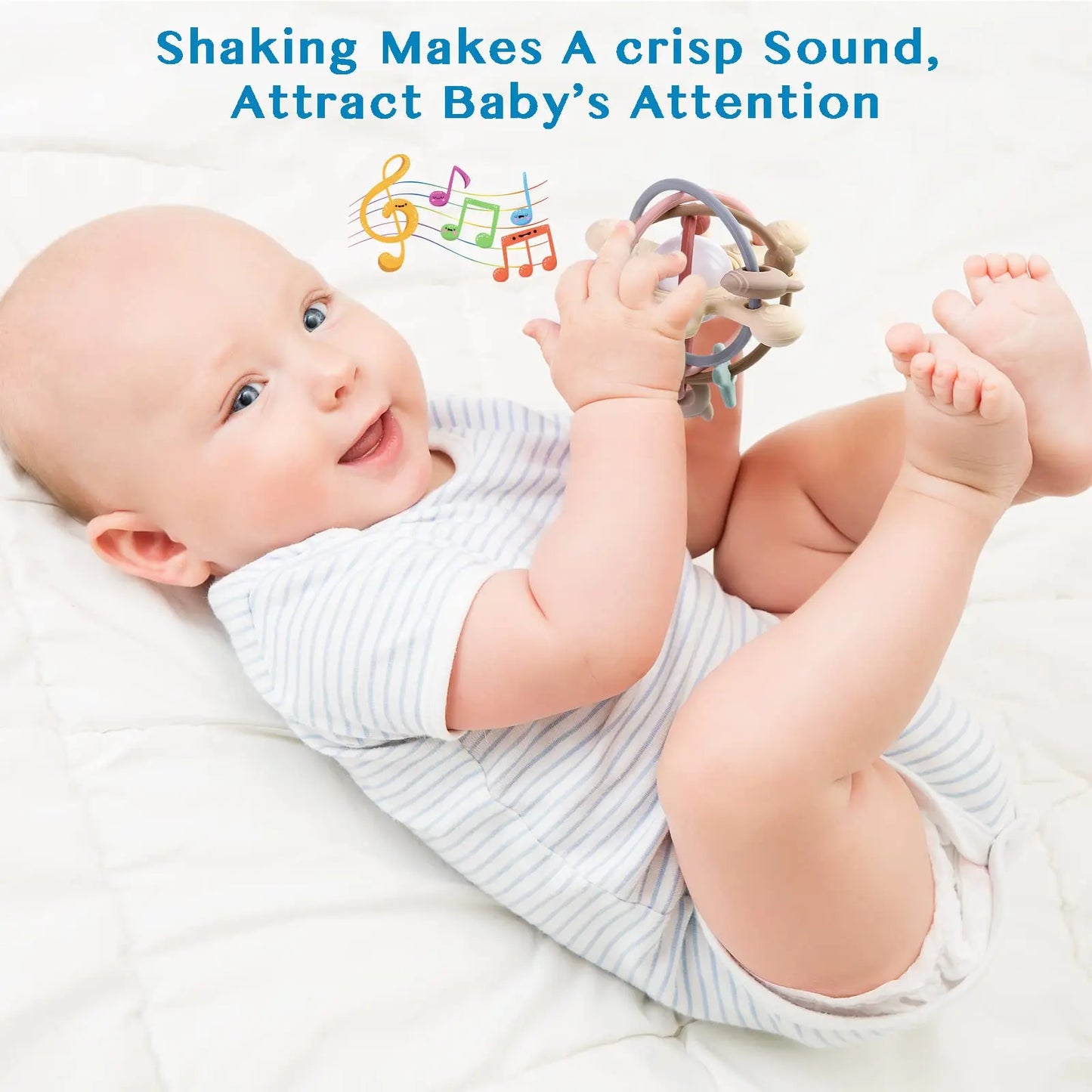 Montessori Baby Sensory Teether Toy – Safe & Soothing Fun