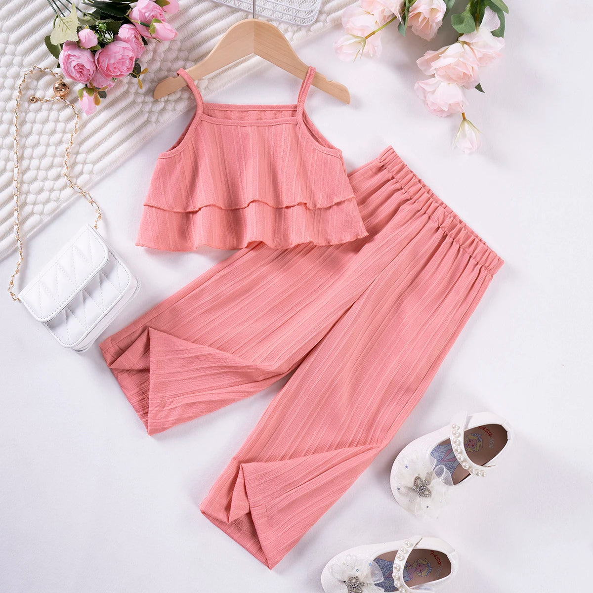 Charming 2 Pieces Dress Set for Girls