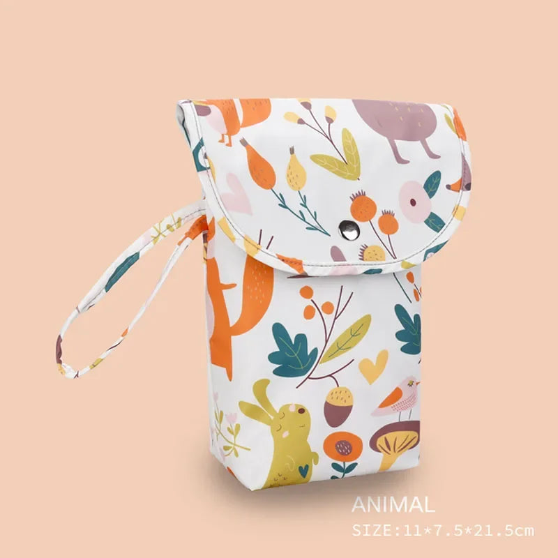 Reusable Baby Diaper Bag Pram Hanging Nappy Bag Waterproof Mommy Handbag Large Capacity Diaper Caddy Baby Essentials