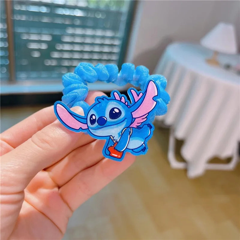 Fun Cartoon Stitch Ponytail Holder – Cute Set for Kids Hair