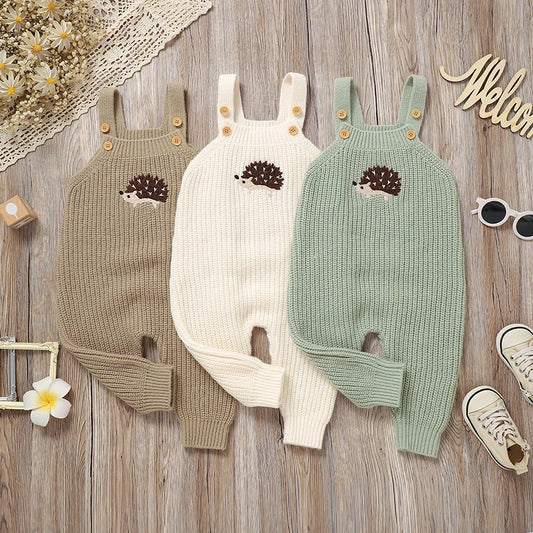 Adorable Hedgehog Knitted Rompers – Cozy Baby Essentials