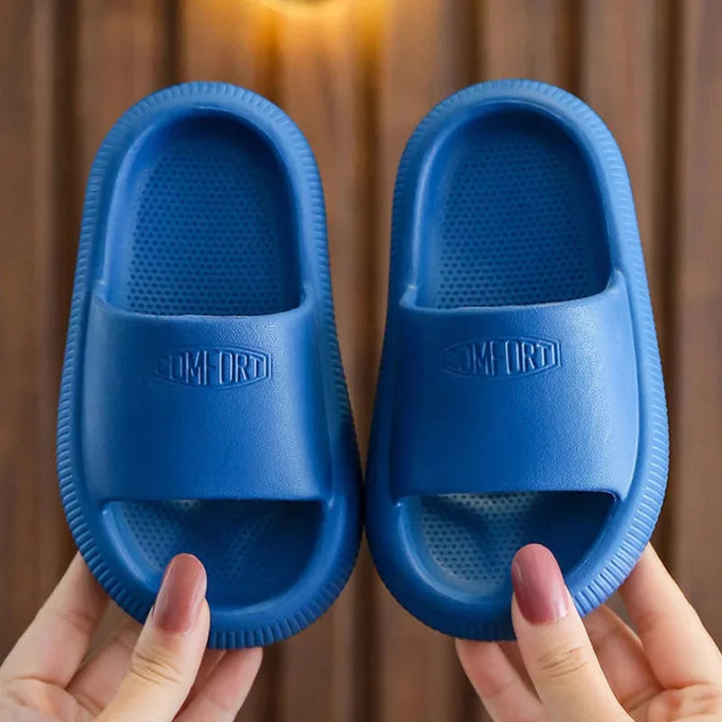 Blue Kids Casual Slippers