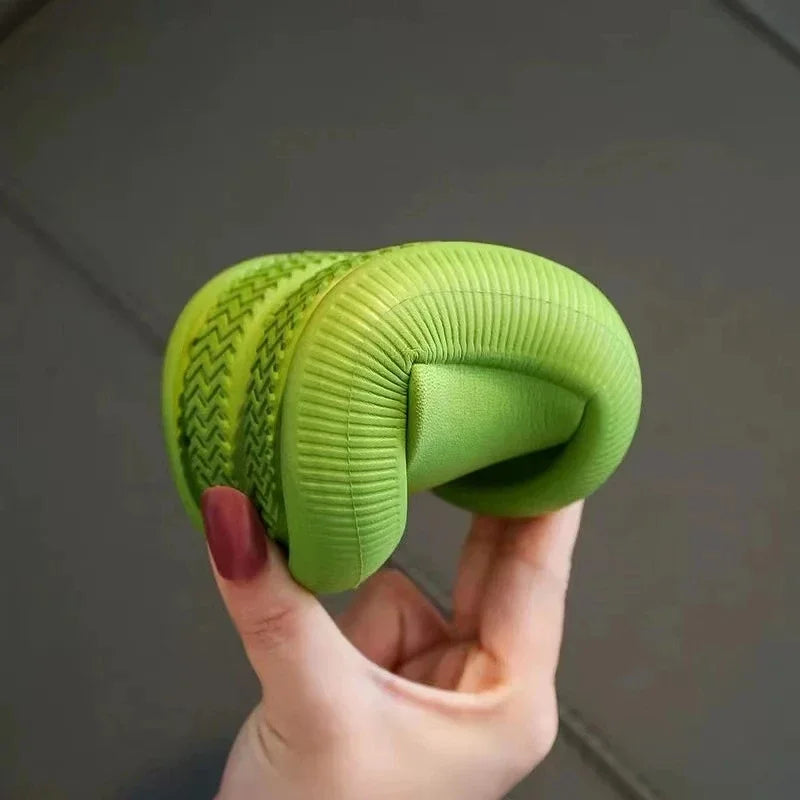 Green Kids Casual Slippers