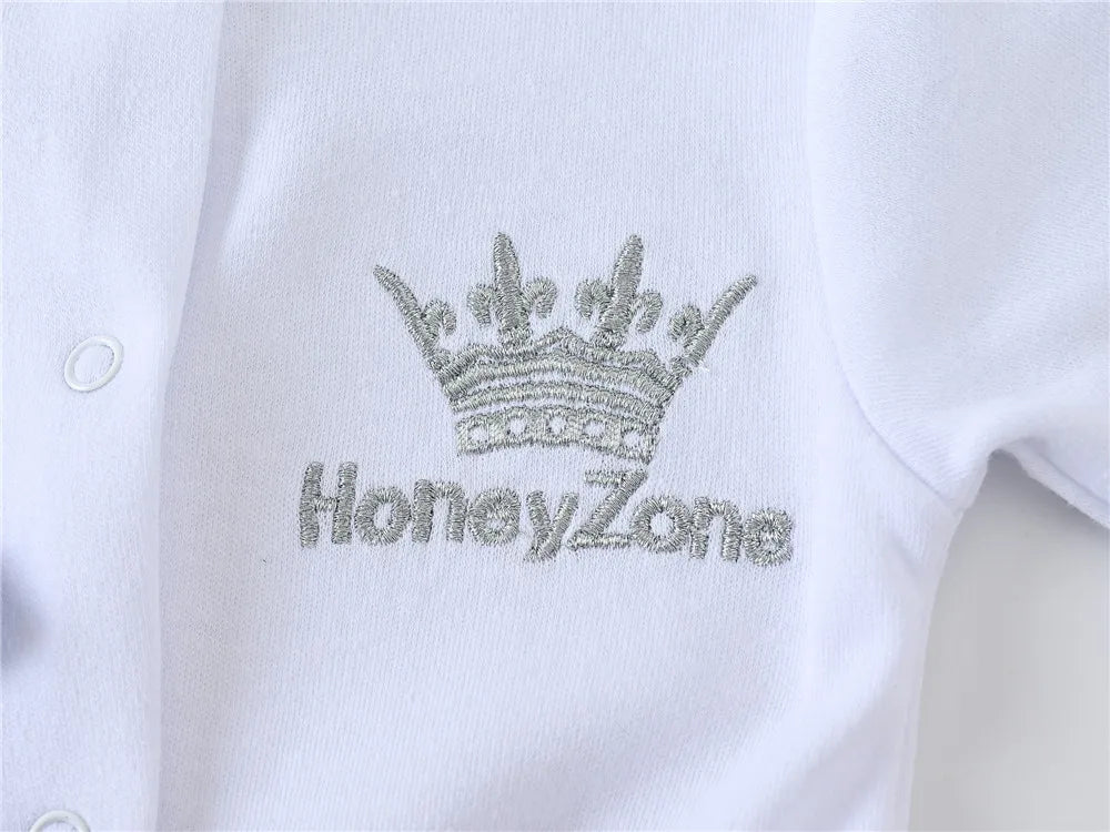 Royal Newborn Baby Boys Romper Set – 100% Cotton Comfort