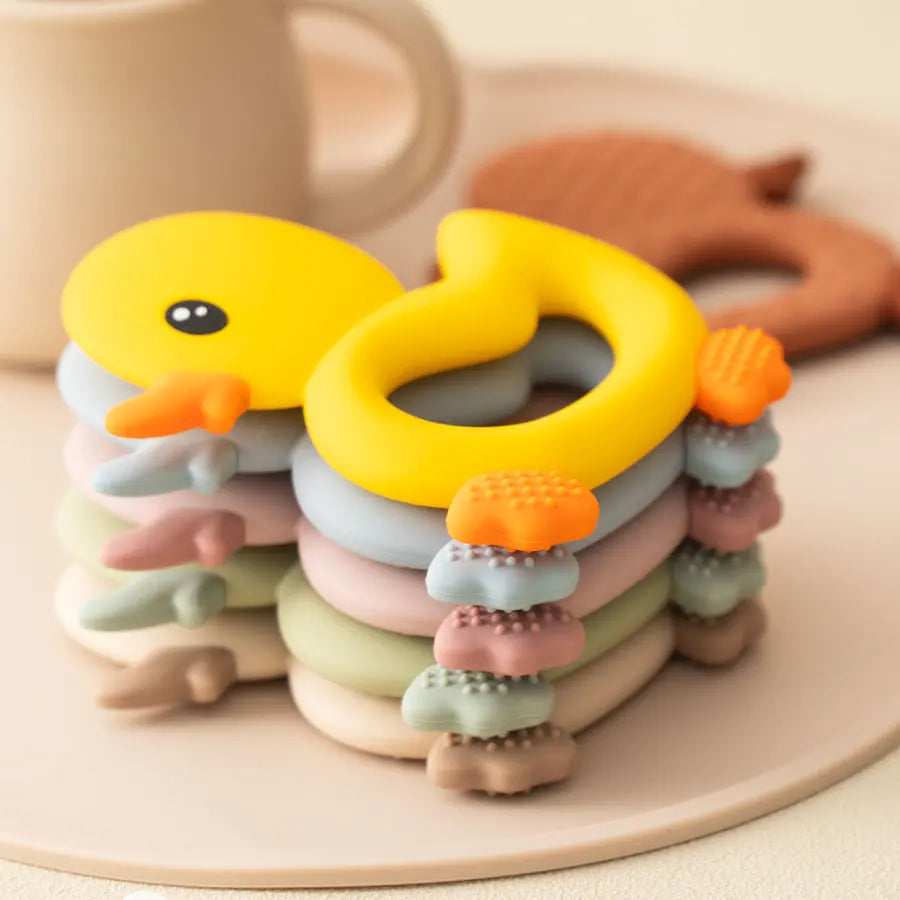 Soft Silicone Baby Teether (Duck)