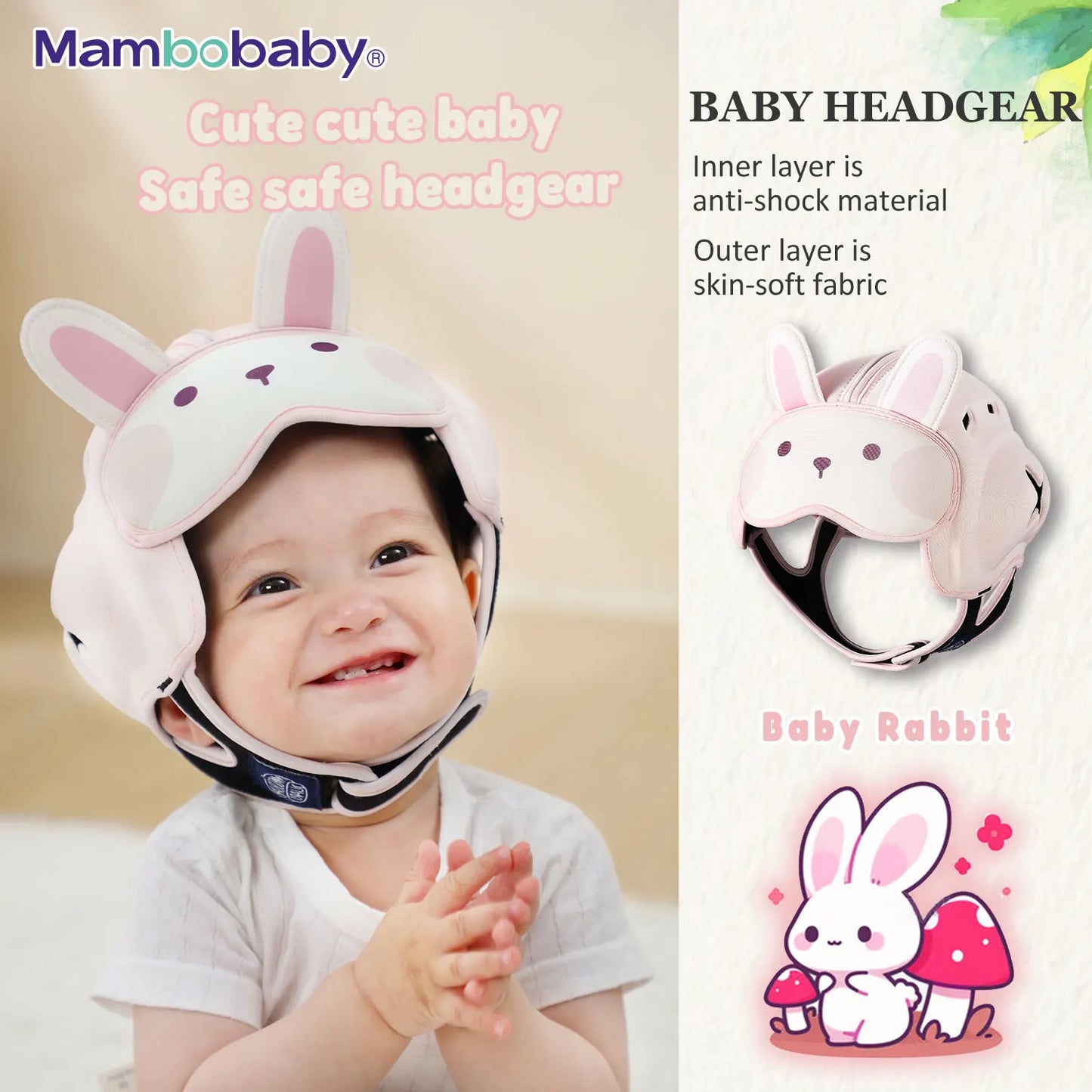Safe Baby Helmet for Crawling & Walking