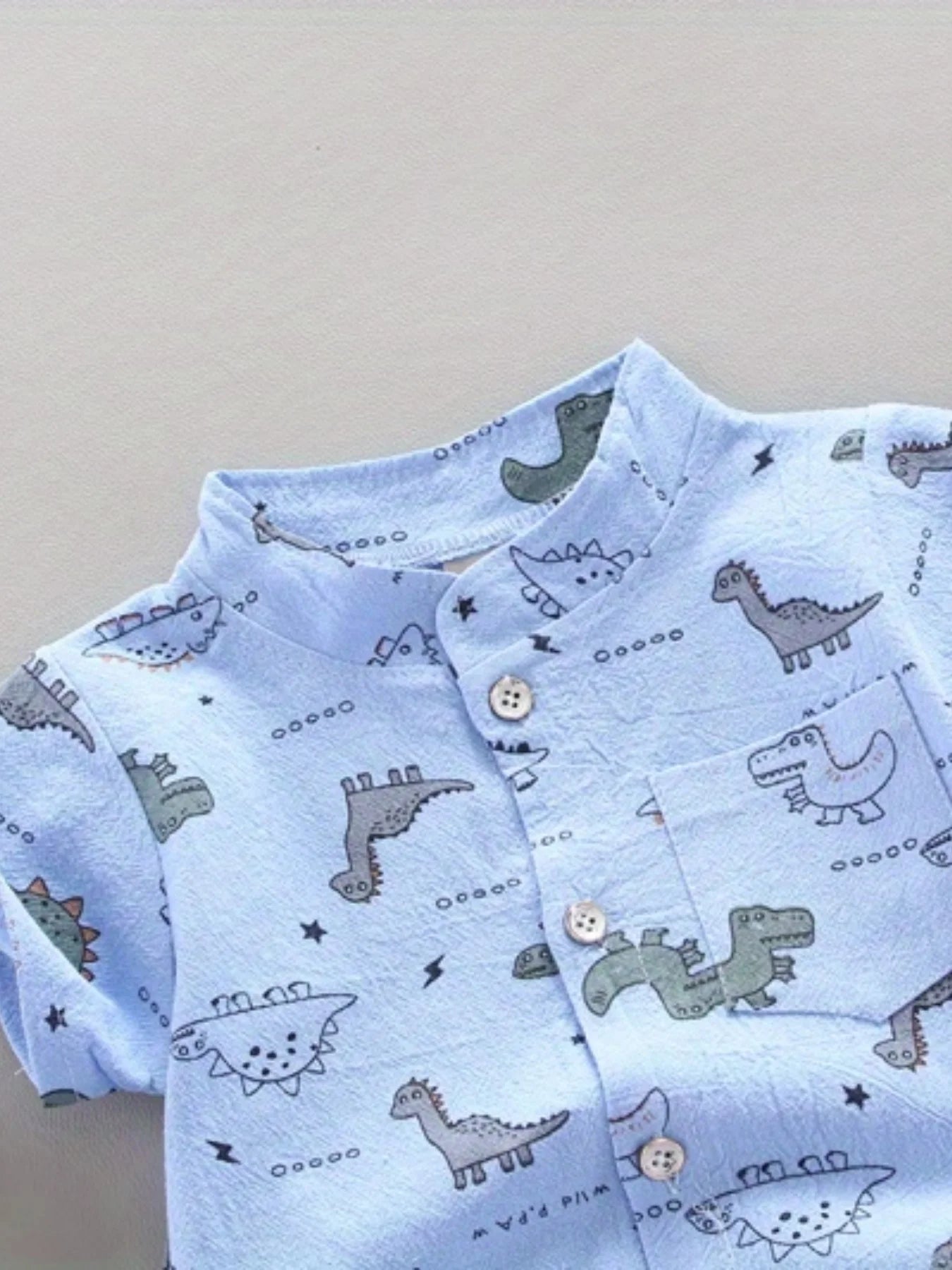 Trendy Baby Boy Dinosaur Outfit – 2 Piece Summer Set