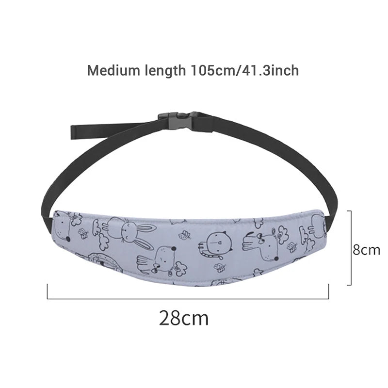 Soft Baby Car Seat Head Support Band for Safe Naps