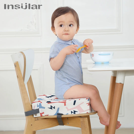 Children Kids Increased Booster Seat Cushion Pad Pillow Baby Dining High Chair Seat Cushions Adjustable Removable Baby Safety