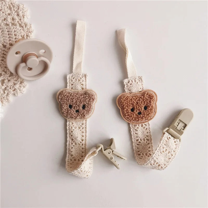 Adorable Bear Pacifier Anti Drop Chain