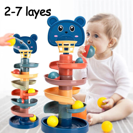 Track Rolling Ball Tower Toy