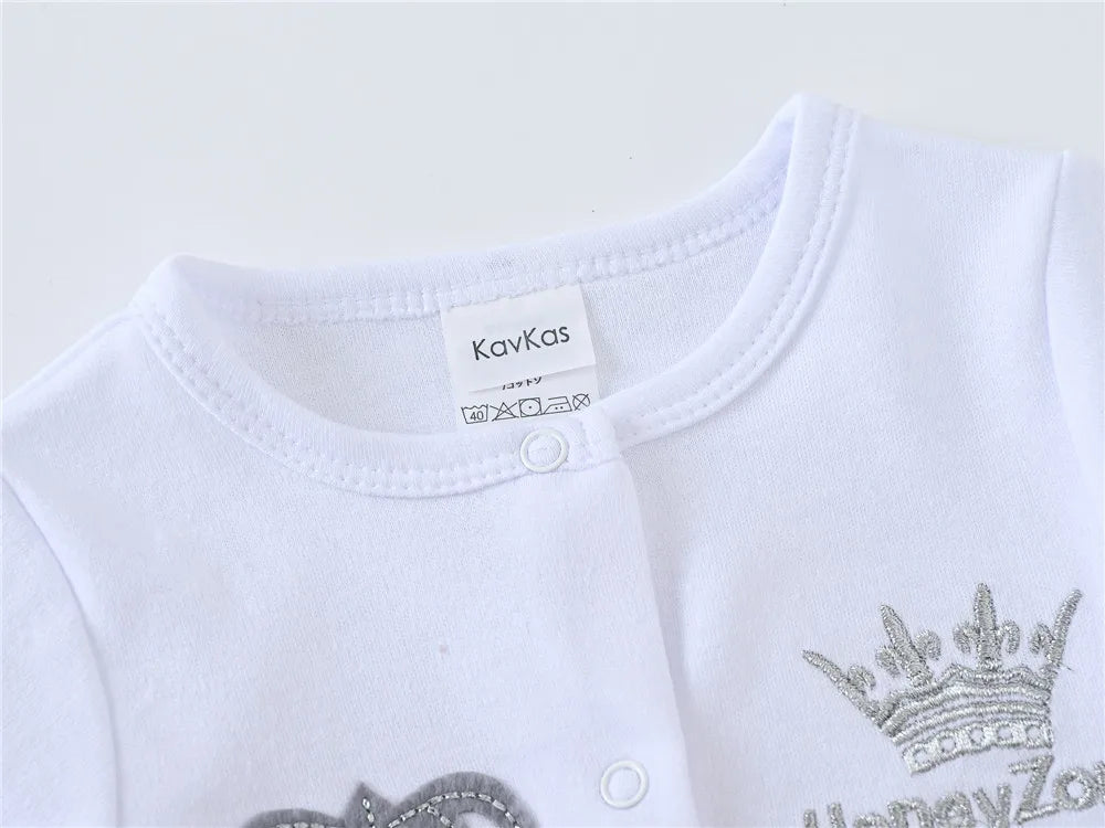 Royal Newborn Baby Boys Romper Set – 100% Cotton Comfort