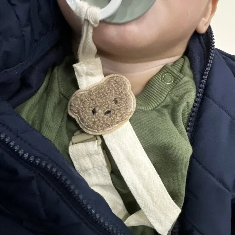 Teddy Pacifier Chain Clip