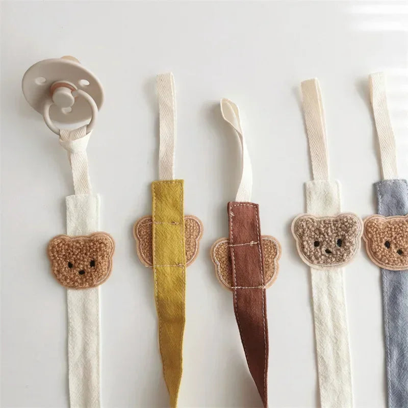 Teddy Pacifier Chain Clip