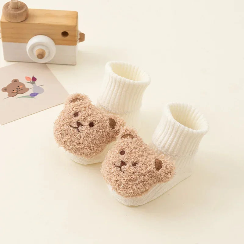 Cozy Baby Bear Socks – Soft, Cute & Non-Slip Comfort