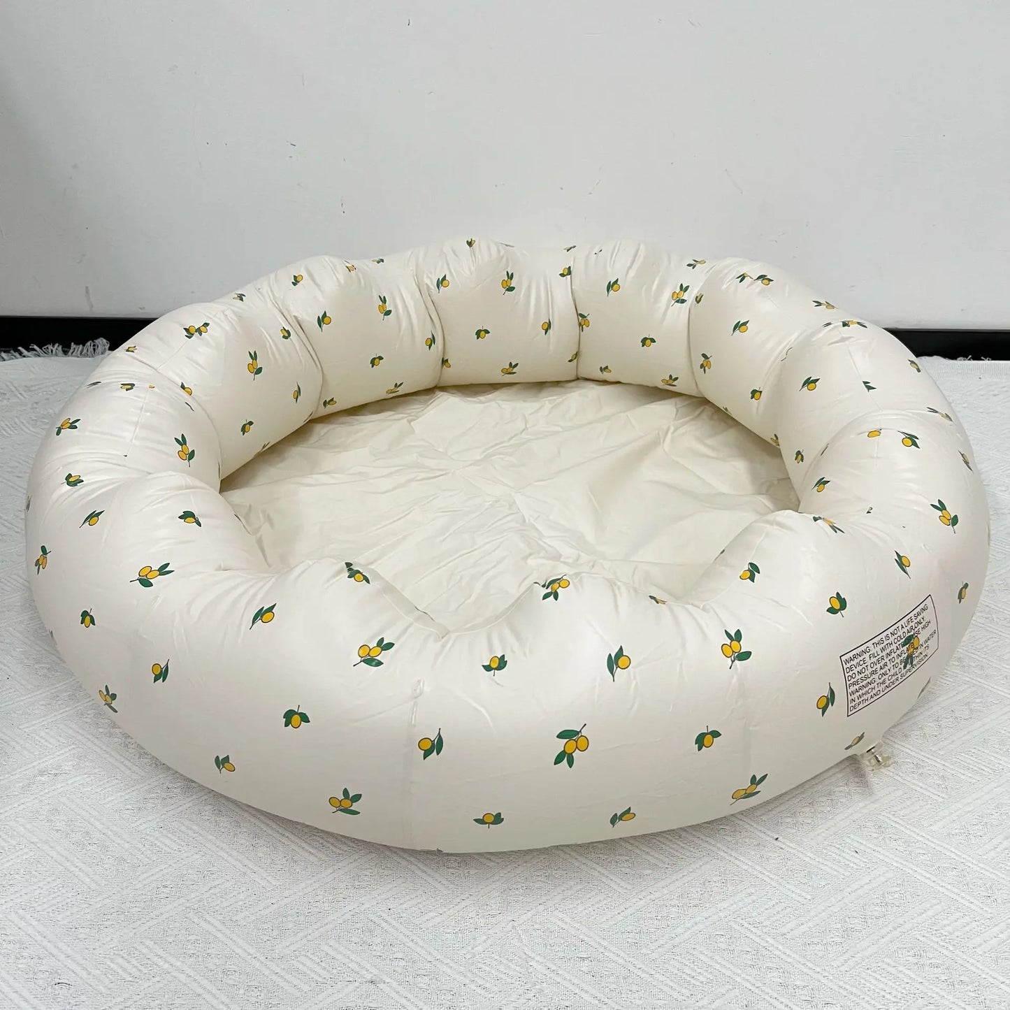 Cute Inflatable Baby Bathtub with Headrest & Stopper