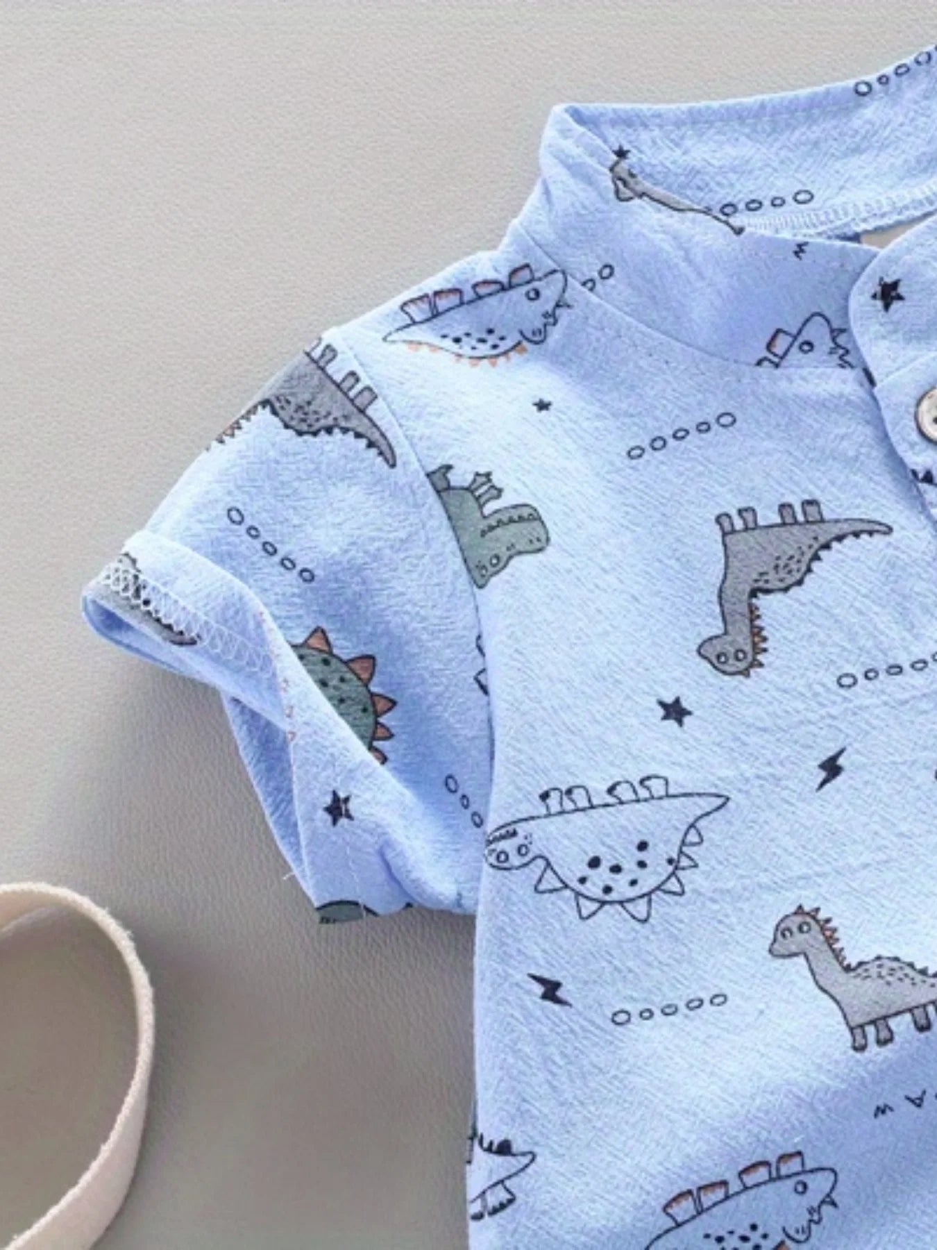 Trendy Baby Boy Dinosaur Outfit – 2 Piece Summer Set