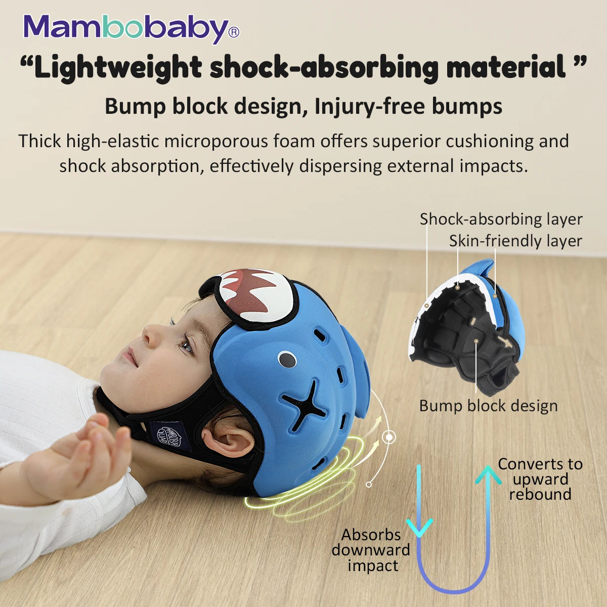Safe Baby Helmet for Crawling & Walking