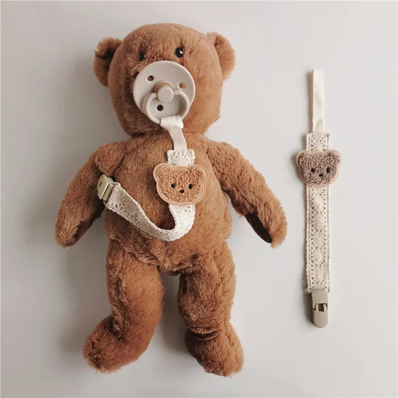 Adorable Bear Pacifier Anti Drop Chain