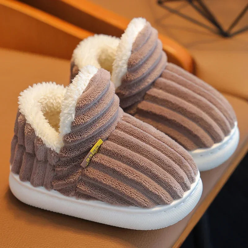 Brown Plush Shoes