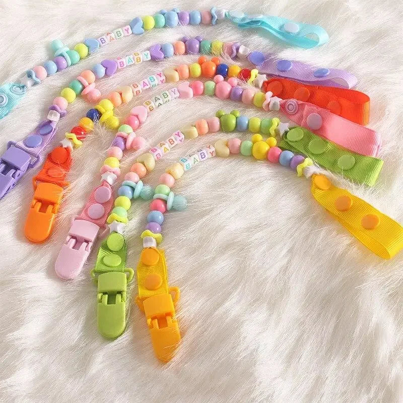 Colorful Newborn Pacifier Clips