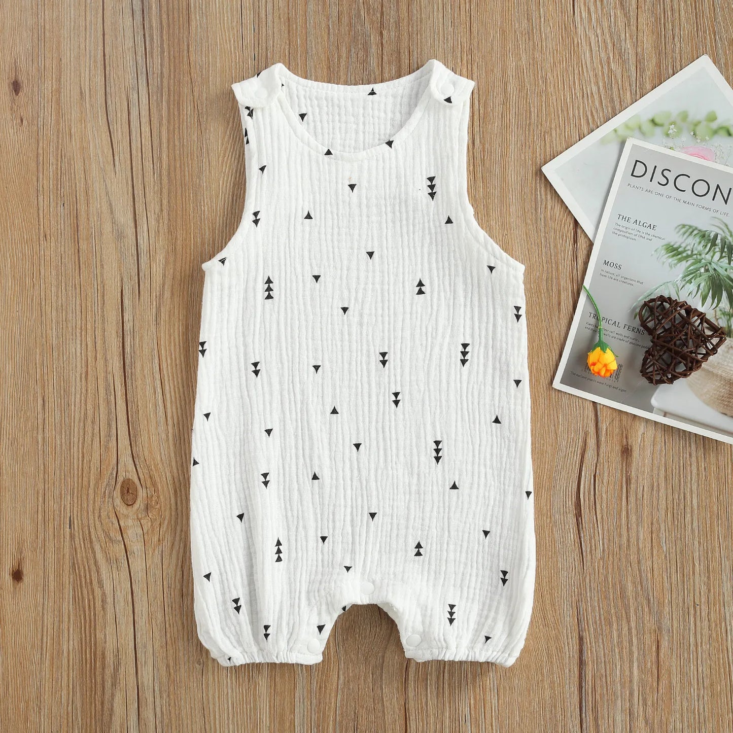 Adorable Cotton Sleeveless Rompers