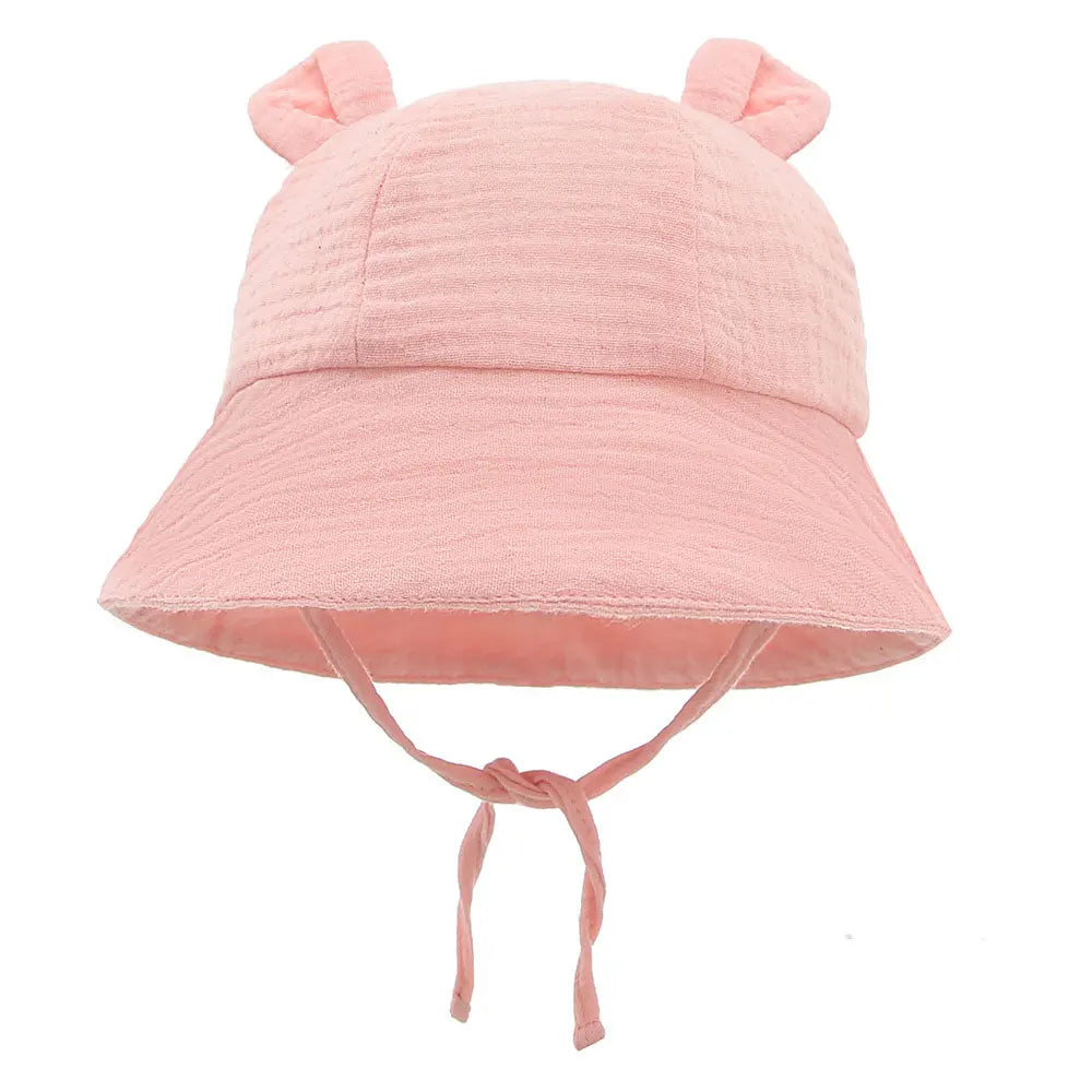 Charming Kids Summer Hat with Bear Ears