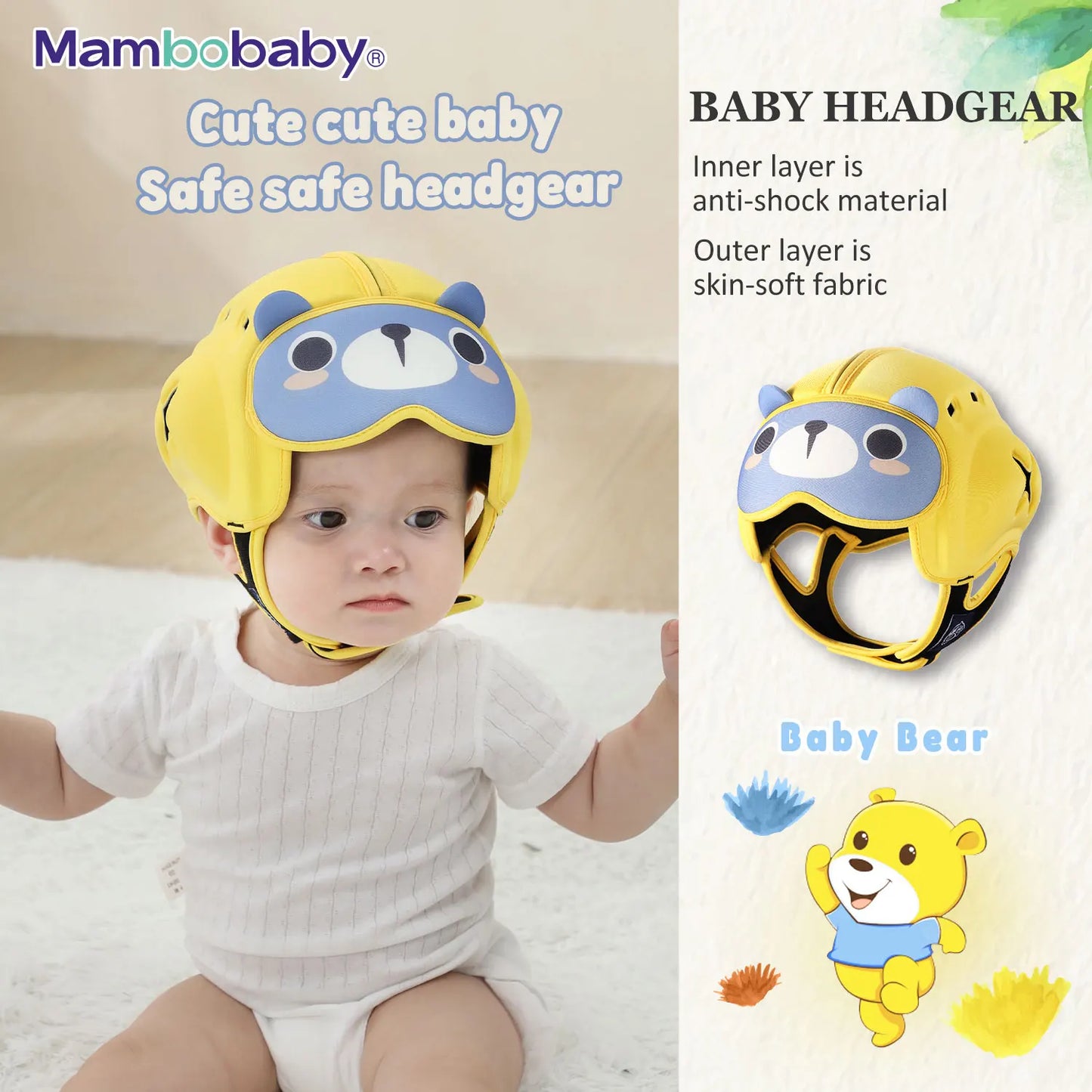 Safe Baby Helmet for Crawling & Walking