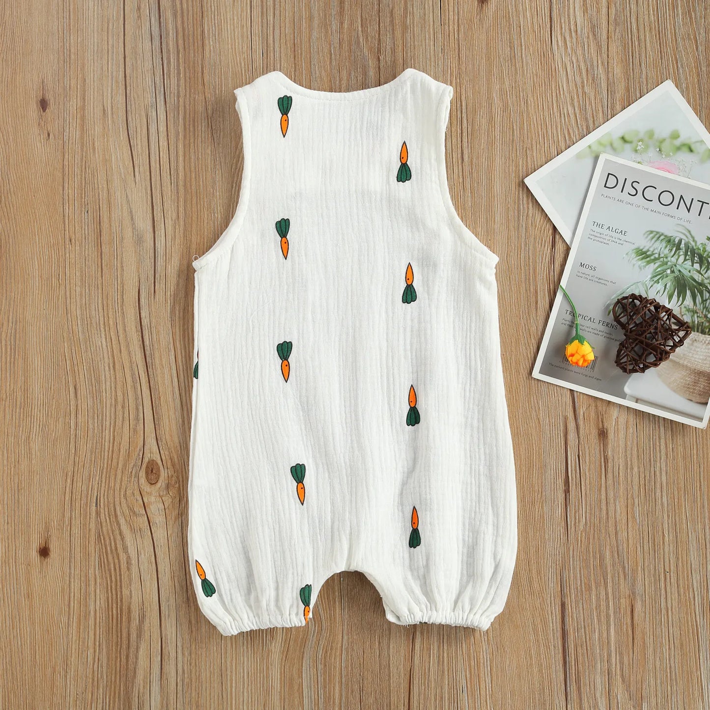 Adorable Cotton Sleeveless Rompers
