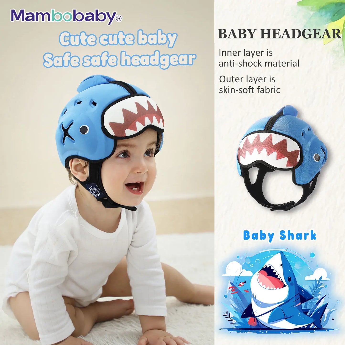 Safe Baby Helmet for Crawling & Walking
