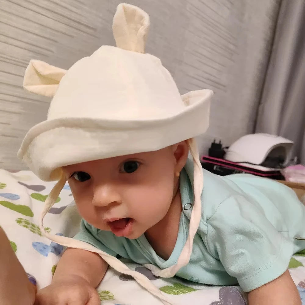 Charming Kids Summer Hat with Bear Ears