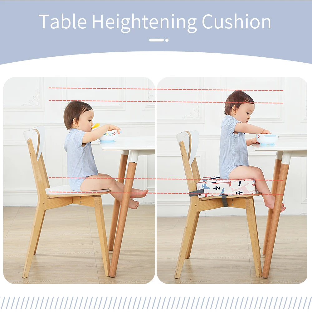 Children Kids Increased Booster Seat Cushion Pad Pillow Baby Dining High Chair Seat Cushions Adjustable Removable Baby Safety