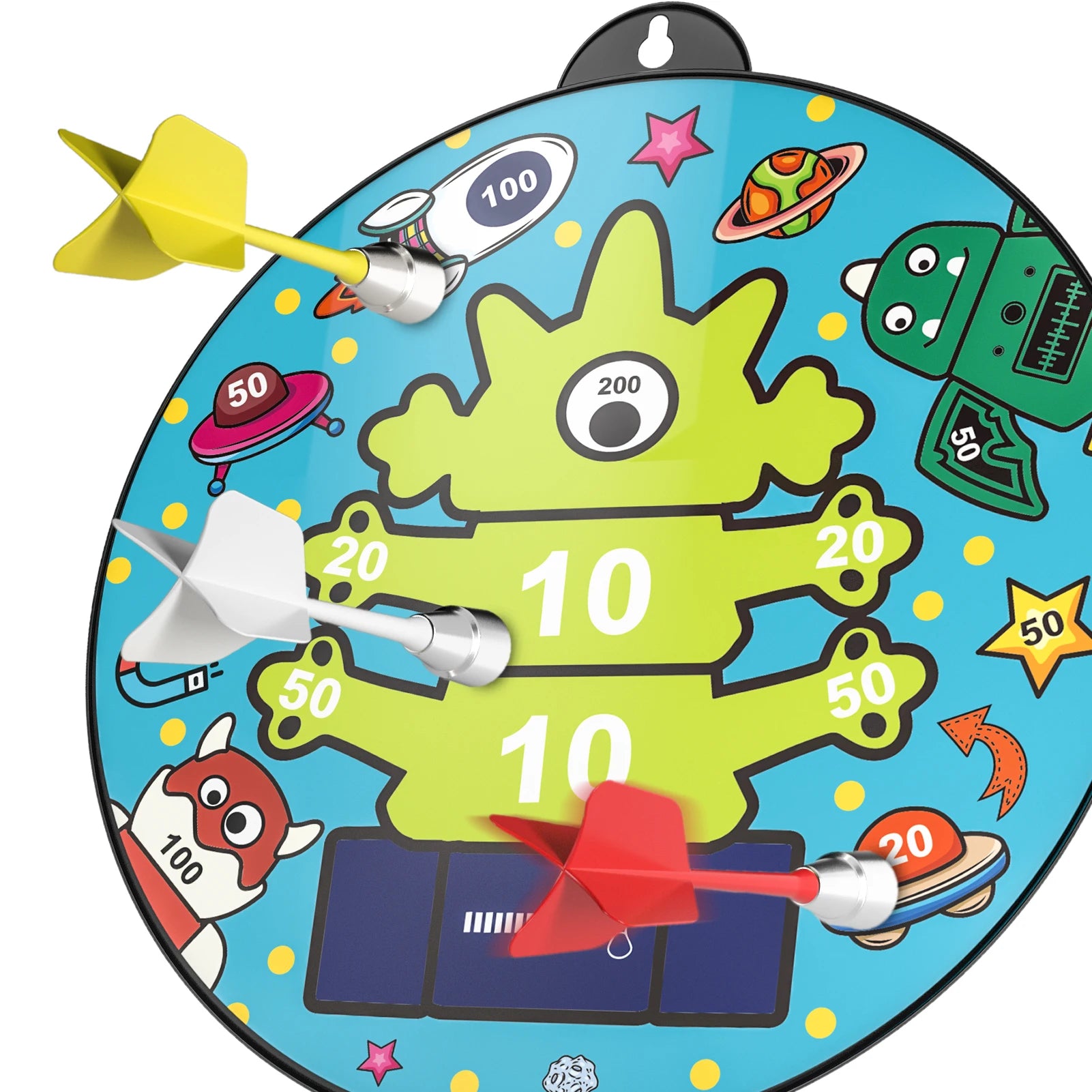 Double Sided Magnetic Dart Board for Kids