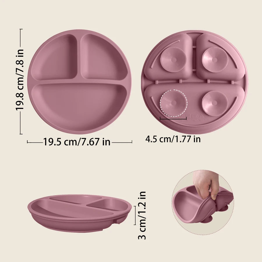 Baby Silicone Plate with Suction