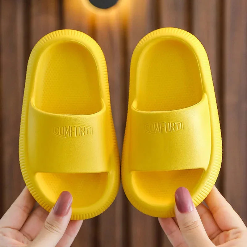 Yellow Kids Casual Slippers