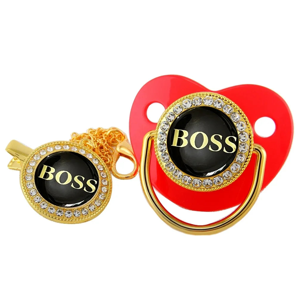 Luxury Boss Bling Pacifier – Glamour for Your Newborn
