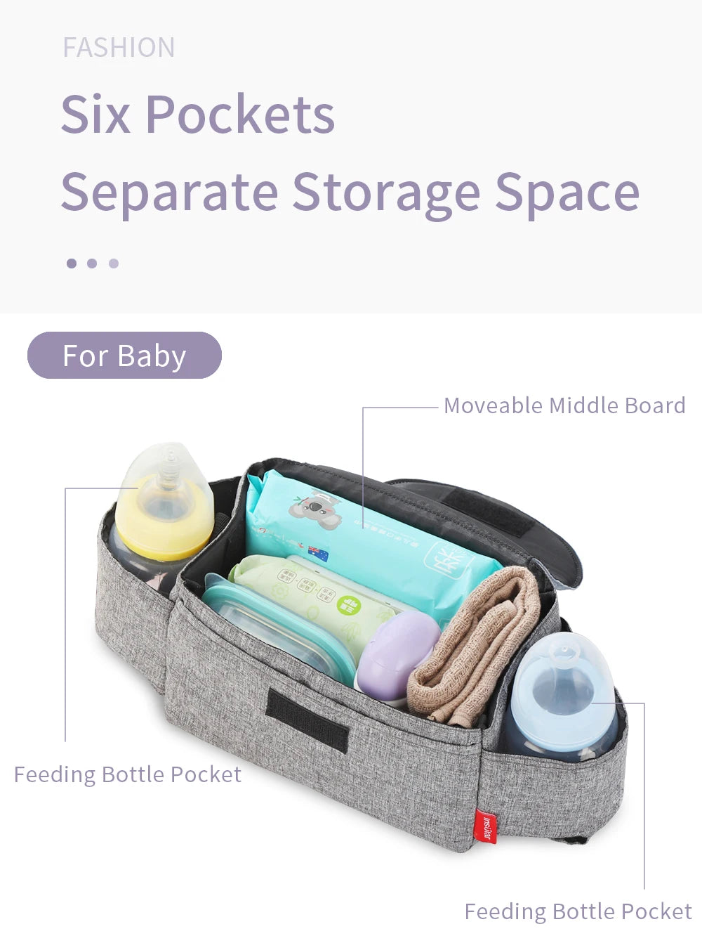 Insular Diaper Bag Baby Milk Bottle Insulation Bags Mummy Storage Bag For Baby Stuff Collection Stroller Accessories Baby Care