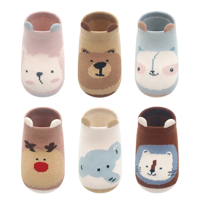 Cozy Baby Non Slip Socks with Cute Animal Designs