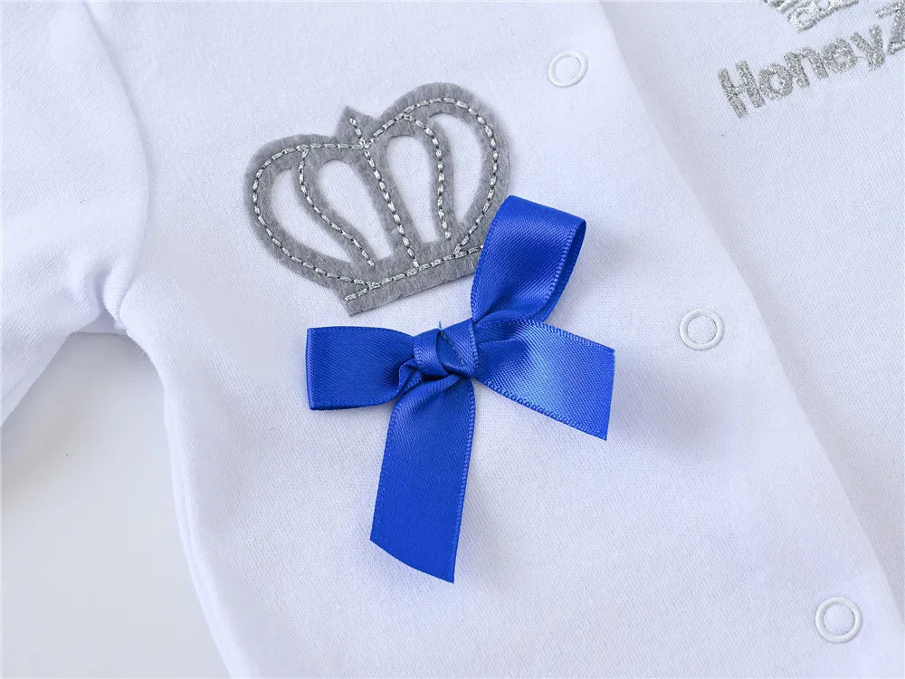 Royal Newborn Baby Boys Romper Set – 100% Cotton Comfort