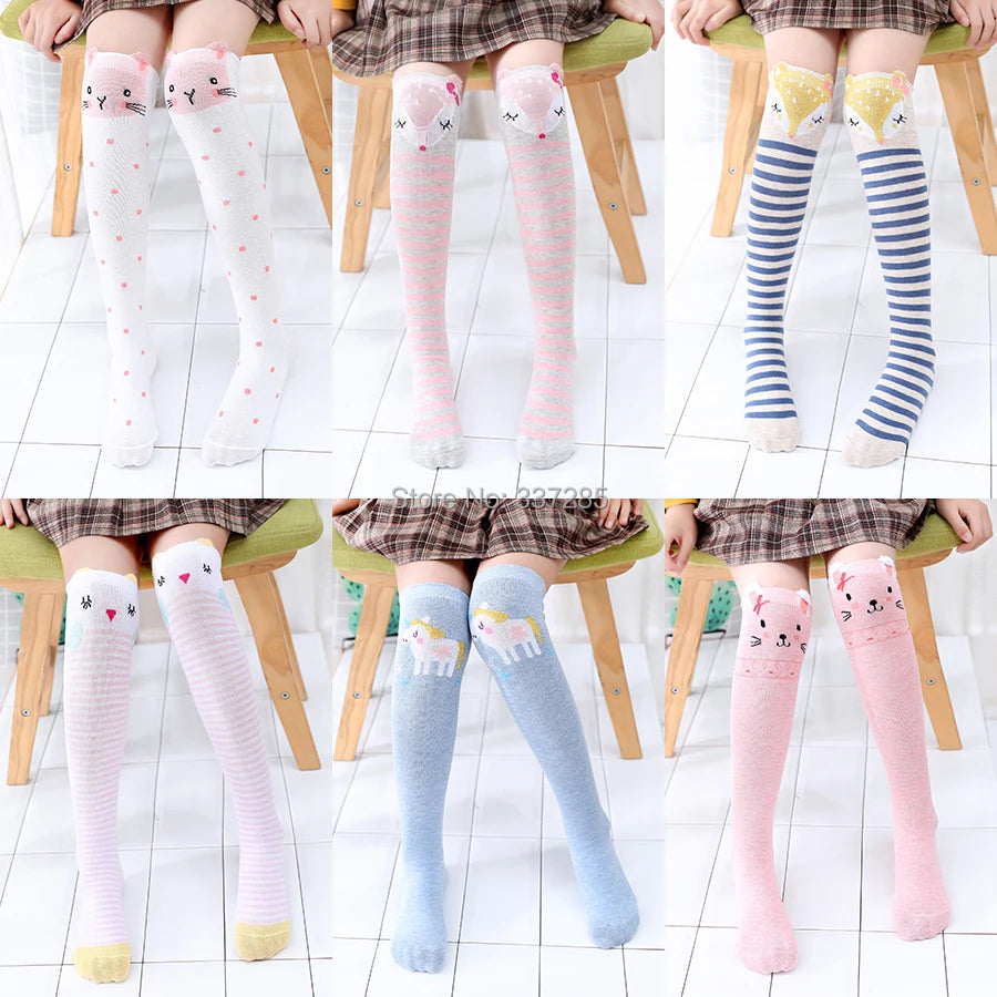 Adorable Girls Over Knee Socks