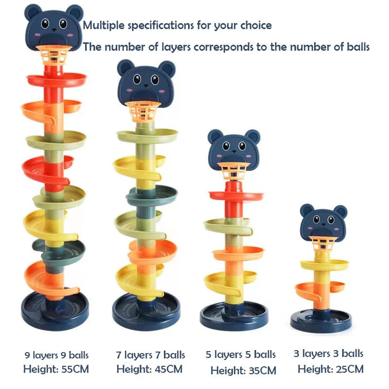 Track Rolling Ball Tower Toy