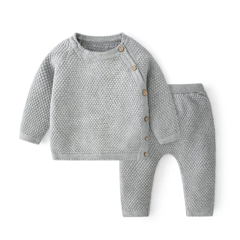 Elegant Baby Set Boy and Girl Outfit – Soft Knit 2PCS Set