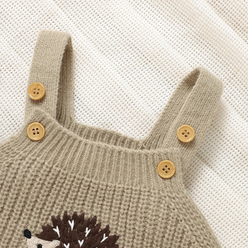 Adorable Hedgehog Knitted Rompers – Cozy Baby Essentials